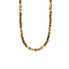 Simple Retro Semi Precious Stone Necklace With Geometric Pattern Handmade For Women