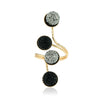 Simple Retro Women's Ring Alloy Resin