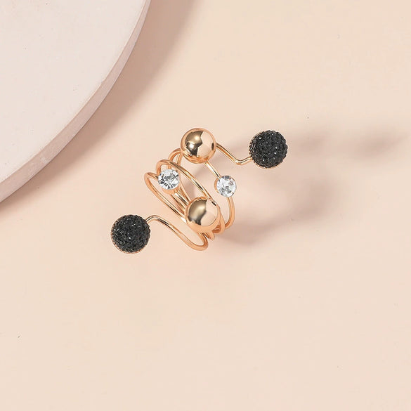 Simple Retro Women's Ring Alloy Resin