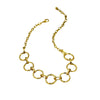 Simple Round Titanium Steel And Stainless Steel Necklace And Bracelet Set For Women With Electroplating Design