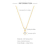 Simple S925 Sterling Silver Classic Four Claw Diamond Geometric O Shaped Chain Women's Collarbone Necklace With Electroplating