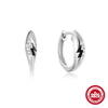 Simple S925 Sterling Silver Colorful Water Drop Shaped Dopamine Drop Oil Earring Buckle Earrings For Women With Geometric Design And Electroplating Treatment