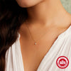 Simple S925 Sterling Silver Geometric Diamond All Match Elegant Ladies Necklace With Electroplating