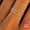 Simple S925 Sterling Silver Geometric Figaro Chain Ball Bead Chain Basic Ring Chain Stacking Bracelet With Electroplating