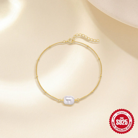 Simple S925 Sterling Silver Geometric Light Luxury Niche Cold Style Unisex Bracelet Necklace With Electroplating Design