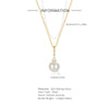 Simple S925 Sterling Silver Pearl Zircon Geometric Stacked Wear Electroplated Women's Collarbone Necklace