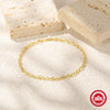 Simple S925 Sterling Silver Texturized Base Chain Bracelet For Women With Geometric Styling And Electroplating
