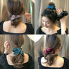 Simple Satin Hair Tie Handmade Geometric High Elastic Elastic Hair Ring Head Rope For Women