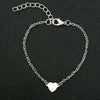 Simple Sexy Heartshaped Handmade Alloy Women's Love Heart Bracelet With Electroplating