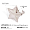 Simple Smooth Convex Fivepointed Star Adjustable Opening Stainless Steel Electroplated Allmatch Nonfading Women's Ring
