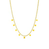 Simple Square Diamondembedded Glossy Fivepointed Star Pendant Titanium Steel Necklace With Electroplating