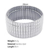 Simple Square Plaid 316L Stainless Steel Gold Plated Electroplating Niche Geometry Bracelet