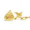 Simple Stainless Steel And Titanium Steel Fruit Pendant Necklace With 18K Real Gold Furnace Plated Electroplating Style Unisex
