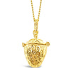 Simple Stainless Steel And Titanium Steel Fruit Pendant Necklace With 18K Real Gold Furnace Plated Electroplating Style Unisex