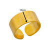 Simple Stainless Steel Geometric Heartshaped Hydraulic Ring For Women With Electroplating Design