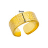 Simple Stainless Steel Geometric Heartshaped Hydraulic Ring For Women With Electroplating Design