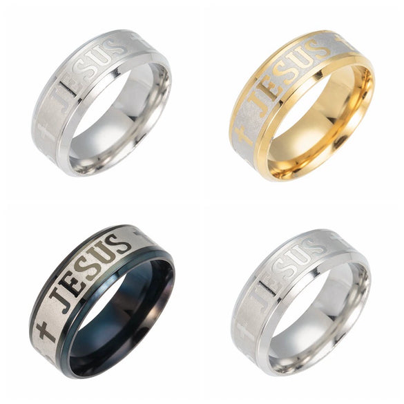 Simple Stainless Steel Geometric Ring Jewelry With Electroplating