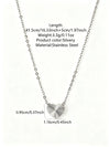 Simple Stainless Steel Heart Jewelry Set For Women With Electroplated Necklace Bracelet And Earrings