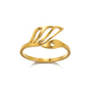 Simple Stainless Steel Heart Shaped Geometric Ring Plated With Gold For Men And Women