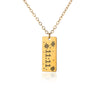 Simple Stainless Steel Letter Square Heart Pendant Necklace With Electroplating And O Chain Styling Animals And Zodiac