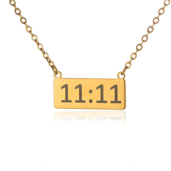 Simple Stainless Steel Letter Square Heart Pendant Necklace With Electroplating And O Chain Styling Animals And Zodiac