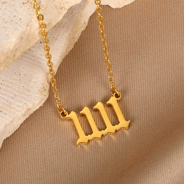 Simple Stainless Steel Letter Square Heart Pendant Necklace With Electroplating And O Chain Styling Animals And Zodiac