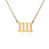 Simple Stainless Steel Letter Square Heart Pendant Necklace With Electroplating And O Chain Styling Animals And Zodiac