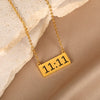 Simple Stainless Steel Letter Square Heart Pendant Necklace With Electroplating And O Chain Styling Animals And Zodiac