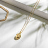 Simple Stainless Steel Necklace With Heart Shape Pendant And Electroplating