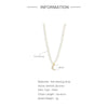 Simple 925 Sterling Silver French Grain Pearl Choker With Moon Diamond Geometric Design Electroplated Women's Pearl Necklace
