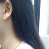 Simple Sterling Silver Irregular Geometric Square Earrings For Women Minimalist Silver Stud Earrings
