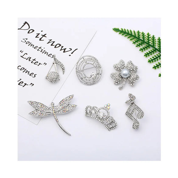 Simple Style Animal Alloy Enamel Artificial Pearls Rhinestones Unisex Brooches