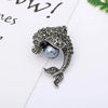 Simple Style Animal Alloy Enamel Artificial Pearls Rhinestones Unisex Brooches