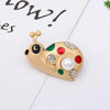 Simple Style Animal Alloy Enamel Artificial Pearls Rhinestones Unisex Brooches
