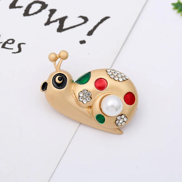 Simple Style Animal Alloy Enamel Artificial Pearls Rhinestones Unisex Brooches