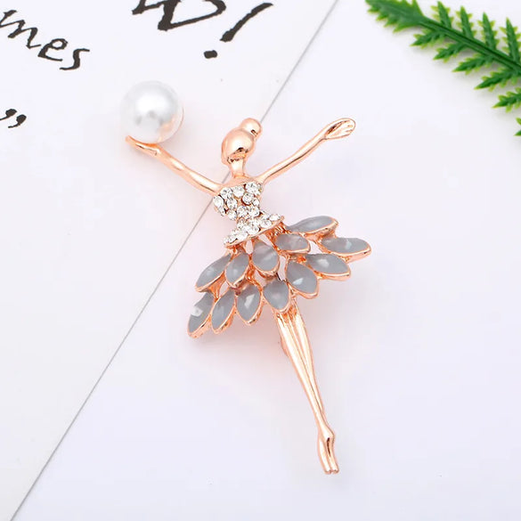 Simple Style Animal Alloy Enamel Artificial Pearls Rhinestones Unisex Brooches