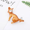 Simple Style Animal Alloy Enamel Artificial Pearls Rhinestones Unisex Brooches
