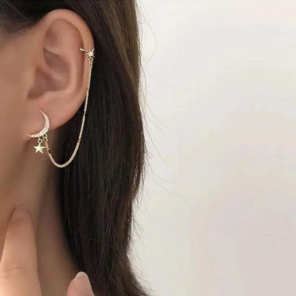 Simple Style Animal Alloy Inlay Rhinestones Pearl Women'S Ear Clips 1 Set