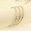 Simple Style Argyle 304 Stainless Steel 18K Gold Plated Bangle In Bulk