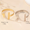 Simple Style Artistic Solid Color Ferroalloy Wholesale Bangle