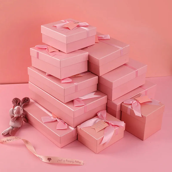 Simple Style Bow Knot Cardboard Daily Gift Wrapping Supplies