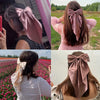 Women'S Simple Style Bow Knot Cloth Patchwork Hair Tie
