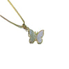 Simple Style Butterfly Turquoise Copper Wholesale Pendant Necklace