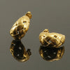 1 Pair Simple Style C Shape Plating 304 Stainless Steel 18K Gold Plated Ear Studs