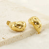 1 Pair Simple Style C Shape Plating 304 Stainless Steel 18K Gold Plated Ear Studs