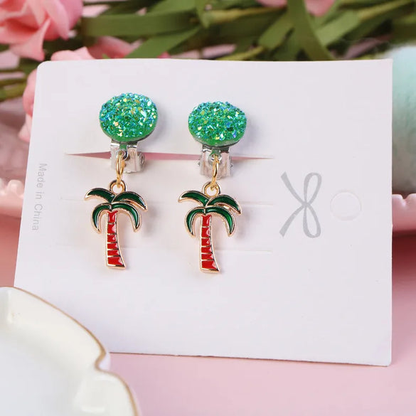 Simple Style Classic Style Animal Fruit Alloy Girl'S Ear Cuffs Earrings