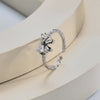 Simple Style Classic Style Bow Knot Zinc Alloy Inlay Zircon Women's Rings