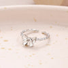 Simple Style Classic Style Bow Knot Zinc Alloy Inlay Zircon Women's Rings