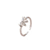 Simple Style Classic Style Bow Knot Zinc Alloy Inlay Zircon Women's Rings