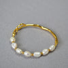 Simple Style Classic Style Color Block Imitation Pearl Brass Wholesale Bracelets